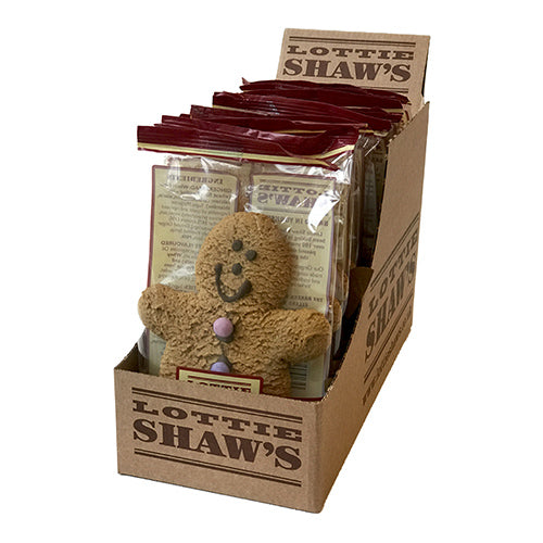 Lottie Shaw’s Vegan Gingerbread Man 12x Biscuit Display [WHOLE CASE]