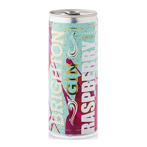 Brighton Gin Raspberry Crush Can 4.8 % 250ml  [WHOLE CASE]