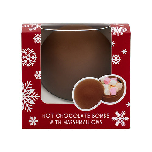 Cocoba Christmas Hot Chocolate Bombe Individual 50g [WHOLE CASE]