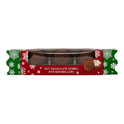 Cocoba Christmas Cracker Bombe 3 pack - Milk, White & Dark 150g [WHOLE CASE]
