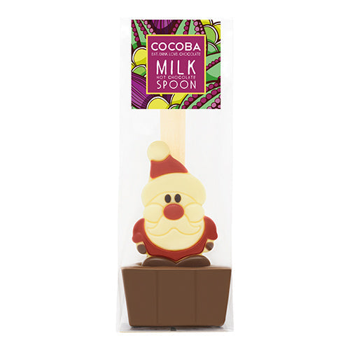 Cocoba Christmas Santa Milk Hot Chocolate Spoon 50g [WHOLE CASE]