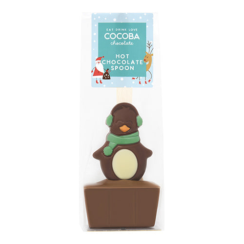 Cocoba Christmas Penguin Milk Hot Chocolate Spoon 50g [WHOLE CASE]