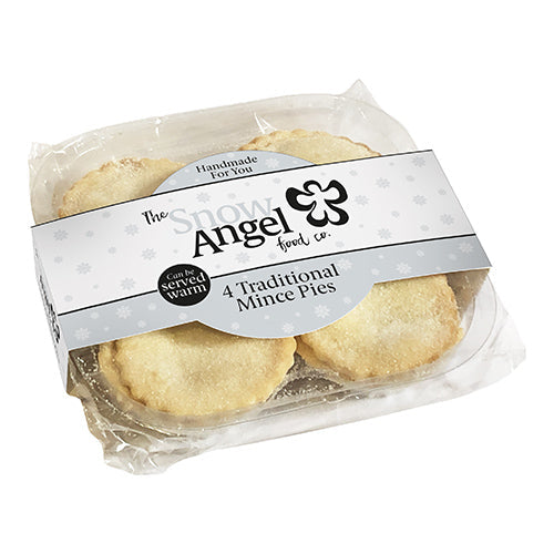 Snow Angel Traditional Mince Pies 4 Pack [WHOLE CASE]