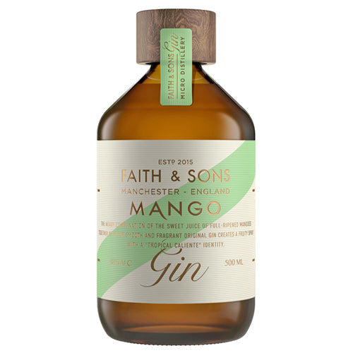 Faith & Sons Mango Gin 500ml [WHOLE CASE]