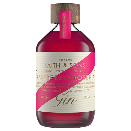 Faith & Sons Raspberry And Rosehip Gin 500ml by Faith & Sons - The Pop Up Deli