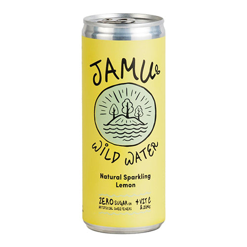 Jamu Wild Water Natural Sparkling Lemon with gut friendly fibre & botanicals 250ml  [WHOLE CASE]