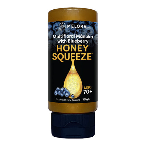 Melora Manuka Honey 70+ MGO Blueberry Squeeze 330g [WHOLE CASE]