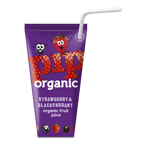 Pip Organic Strawberry & Blackcurrant Juice Carton 180ml  [WHOLE CASE]
