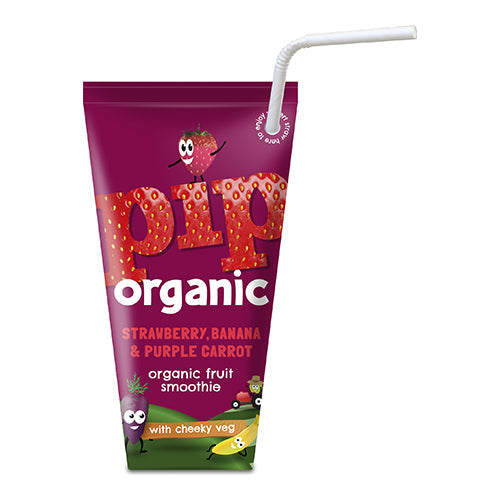 Pip Organic Strawberry, Banana & Purple Carrot Smoothie 180ml  [WHOLE CASE]