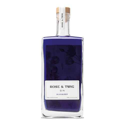 Rose & Twig Blueberry Gin 37.5% ABV Hand Crafted in New Zealand 700ml [WHOLE CASE]