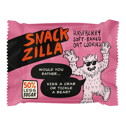 Snackzilla Ltd Soft-Baked Raspberry Oat Cookies 30g  [WHOLE CASE]