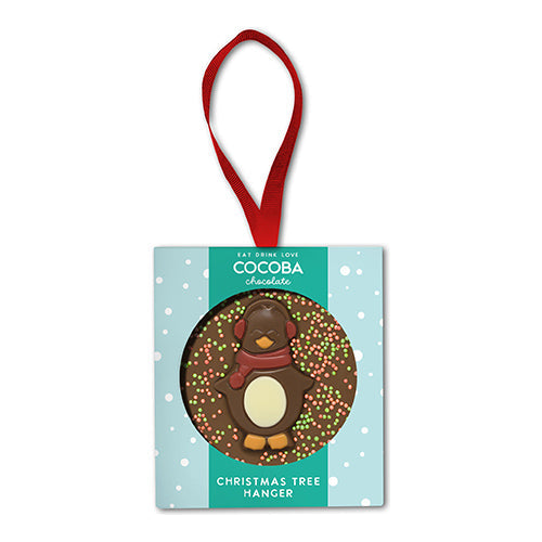 Cocoba Christmas Penguin Milk Chocolate Tree Hang [WHOLE CASE]