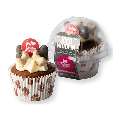 The Barking Bakery Vanilla Woofin with Vanilla Frosting 75g [WHOLE CASE]