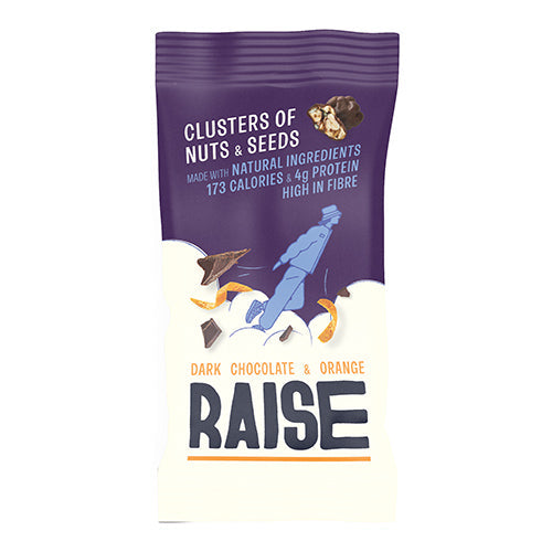 Raise Snacks Dark Chocolate and Orange 35g  [WHOLE CASE]