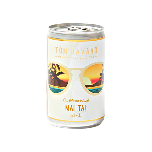 Tom Savano Caribbean Island Mai Tai 15% RTD cocktail 125ml [WHOLE CASE]