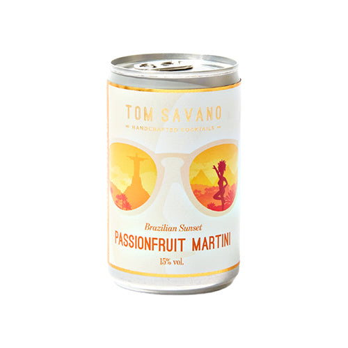Tom Savano Brazilian Sunset Passionfruit Martini 15% RTD cocktail 125ml [WHOLE CASE]