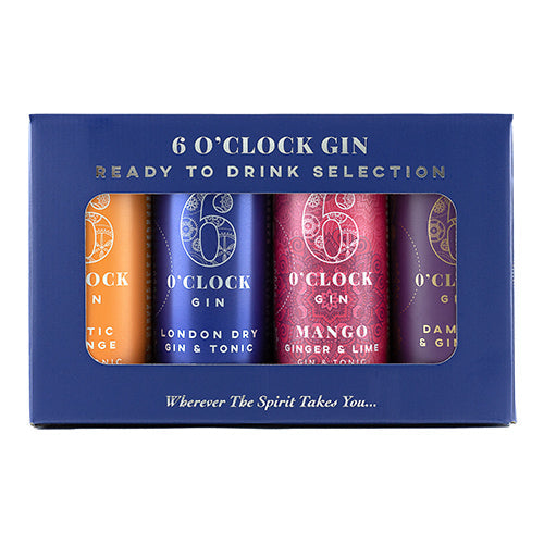 6 O'Clock Gin Ready to Drink Giftset 4 x 250ml [WHOLE CASE]