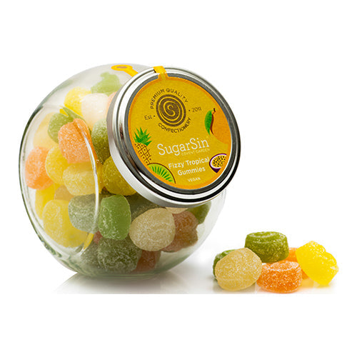 SugarSin Fizzy Tropical Gummies 260g [WHOLE CASE]