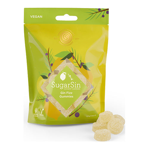 SugarSin Gin Fizz Gummies 100g [WHOLE CASE]
