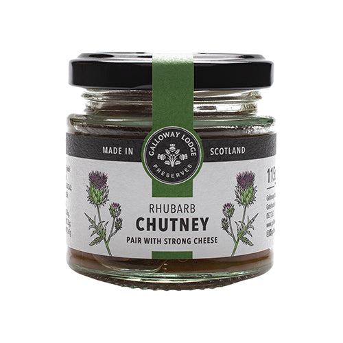 Galloway Lodge Preserves Rhubarb Chutney 115g [WHOLE CASE]