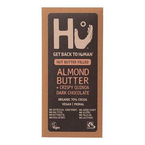 Hu Almond Butter + Crispy Quinoa Dark Chocolate Bar 60g  [WHOLE CASE]