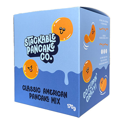 The Stackable Pancake Co. Classic American Pancake Mix 195g  [WHOLE CASE]