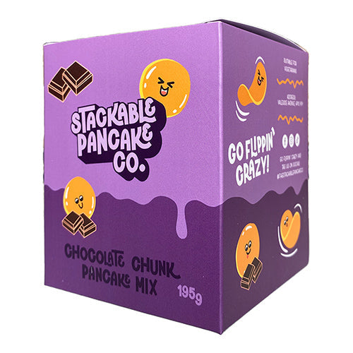 The Stackable Pancake Co. Chocolate Chunk Pancake Mix 220g  [WHOLE CASE]