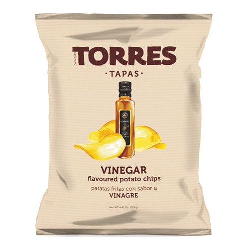 Torres Vinegar Crisps 125g  [WHOLE CASE]