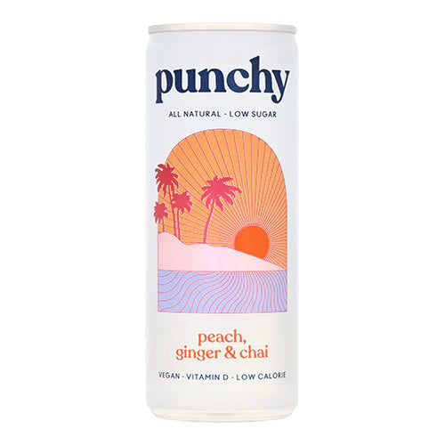 Punchy Drinks Peach, Ginger & Chai Spice 250ml  [WHOLE CASE]
