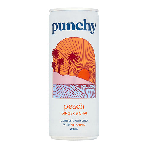 Punchy Drinks Peach, Ginger & Chai Spice 250ml  [WHOLE CASE]