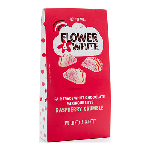 Flower & White Raspberry Crumble Bites Gift Box 120g [WHOLE CASE]