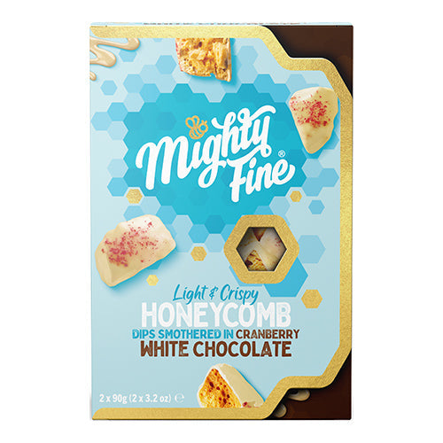 Mighty Fine White Chocolate Cranberry Honeycomb Dip Gift Box 180g [WHOLE CASE]