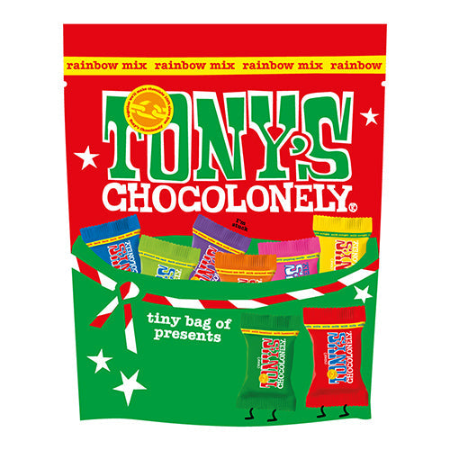 Tony's Chocolonely Rainbow Mix Christmas Pouch 135g [WHOLE CASE]