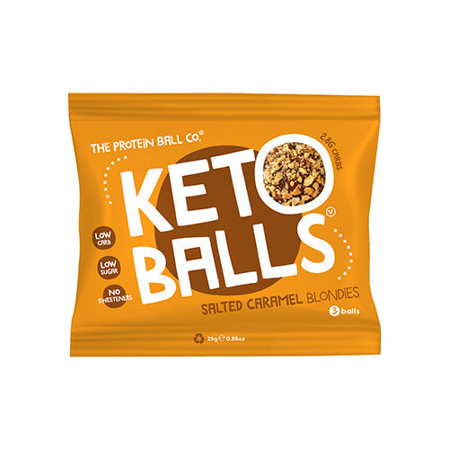 The Protein Ball Co Salted Caramel Blondies Keto Ball Snack 25g [WHOLE CASE]