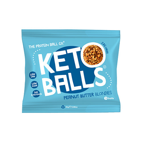 The Protein Ball Co Salted Caramel Blondies Keto Ball Snack 25g  [WHOLE CASE]