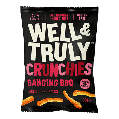 Well&Truly Crunchies Bangin BBQ 30g  [WHOLE CASE]