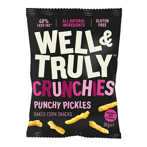 Well&Truly Crunchies Punchy Pickle 30g  [WHOLE CASE]