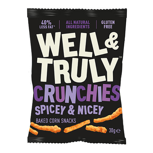 Well&Truly Crunchies Spicey & Nicey 30g [WHOLE CASE]