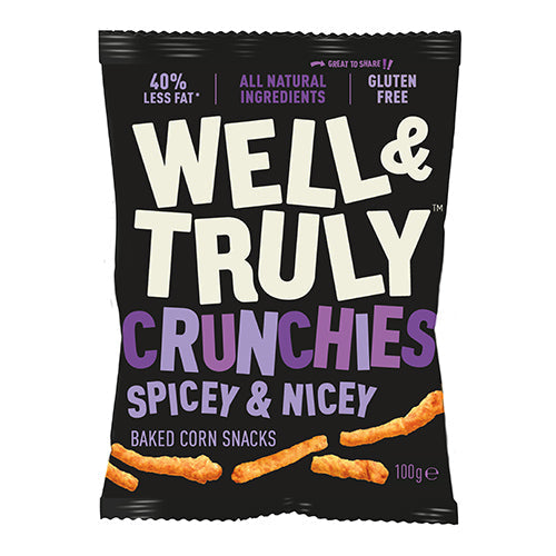 Well&Truly Crunchies Spicey & Nicey 100g  [WHOLE CASE]