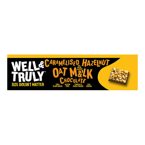 Well&Truly Oat Milk Chocolate Caramelised Hazelnut 30g [WHOLE CASE]