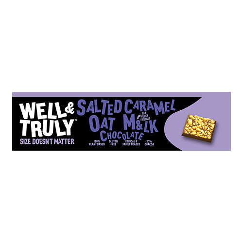 Well&Truly Oat Milk Chocolate Salted Caramel 30g  [WHOLE CASE]