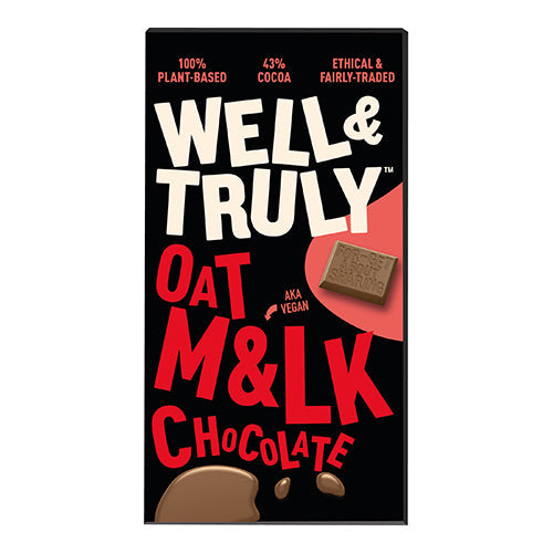 Well&Truly Oat Milk Chocolate 90g  [WHOLE CASE]