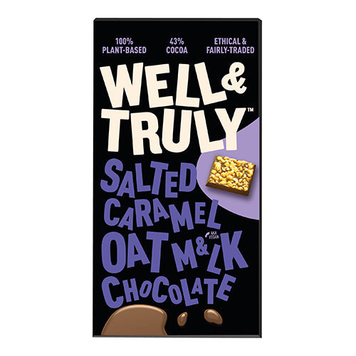 Well&Truly Oat Milk Chocolate Salted Caramel 90g  [WHOLE CASE]