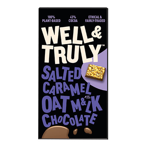 Well&Truly Oat Milk Chocolate Salted Caramel 90g  [WHOLE CASE]