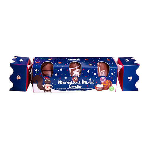 Gnaw Marvellous Mixed Bombes Cracker (3 Mixed Hot Choc Bombes) 129g [WHOLE CASE]
