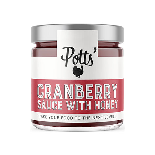 Potts Honey & Cranberry Sauce 225g [WHOLE CASE]
