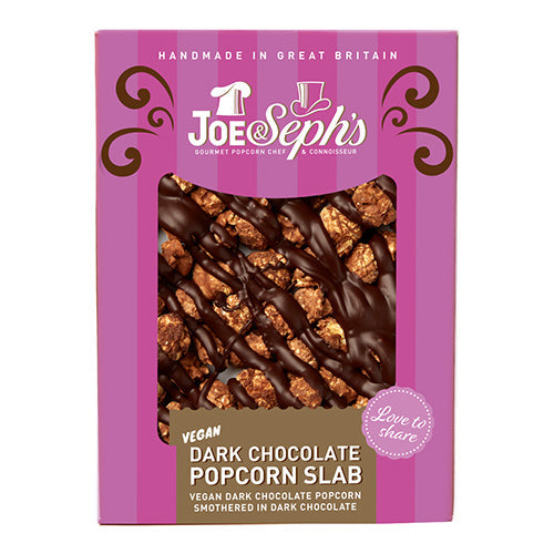 Joe & Seph's Vegan Dark Chocolate Popcorn Slab 115g  [WHOLE CASE]