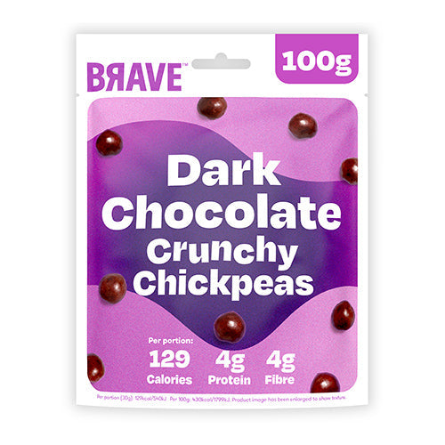 Brave Roasted Chickpeas Dark Chocolate Sharing 100g by Brave - The Pop Up Deli