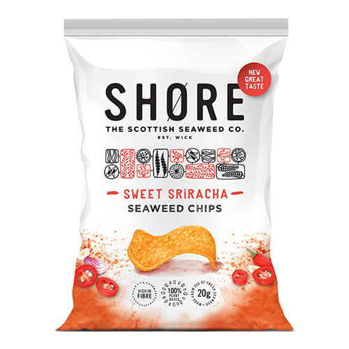Shore Seaweed Chips - Sweet Sirarcha 80g [WHOLE CASE] by Shore - The Pop Up Deli