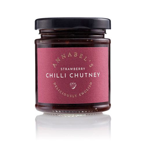 Annabel’s Deliciously British Strawberry Chilli Chutney 210g [WHOLE CASE] by Tame & Wild - The Pop Up Deli
